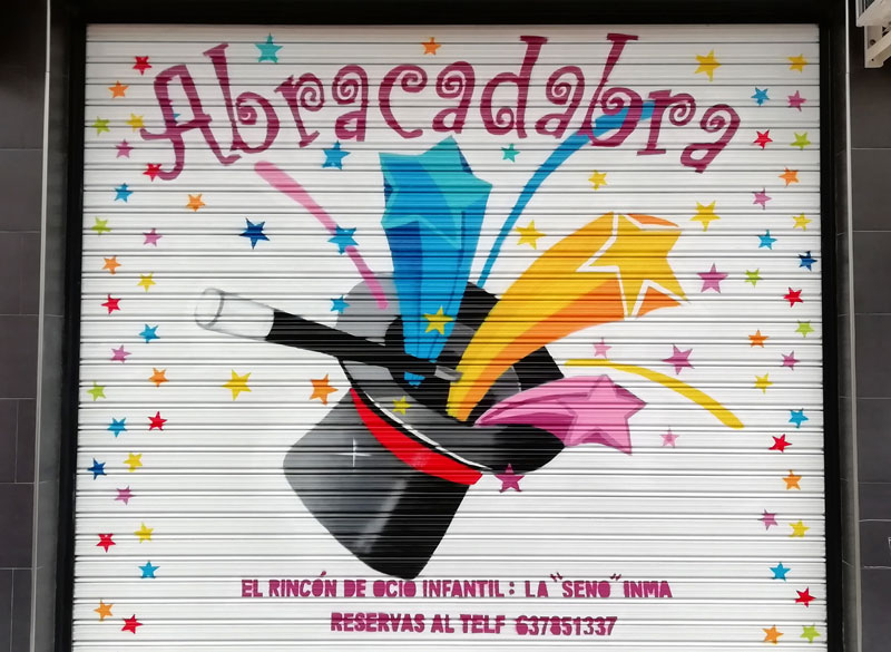 Mural parque infantil Abracadabra