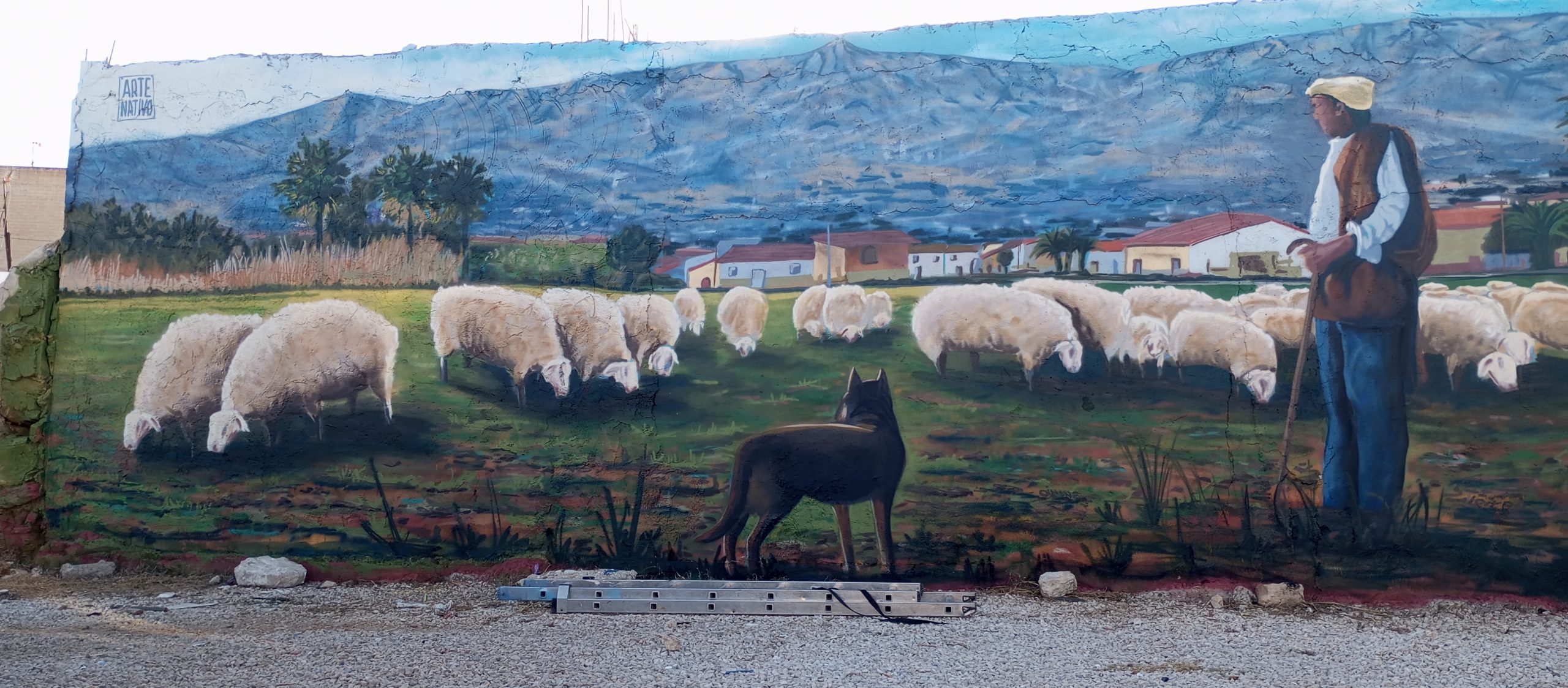 Mural El pastor de Santa Águeda