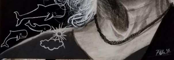 Homenaje a Roberto Iniesta «Robe» a carboncillo